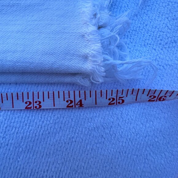 MOTHER Jeans Insider Crop Step Fray Stripe High Waist Cut Off Flare - 25 - Picture 12 of 13